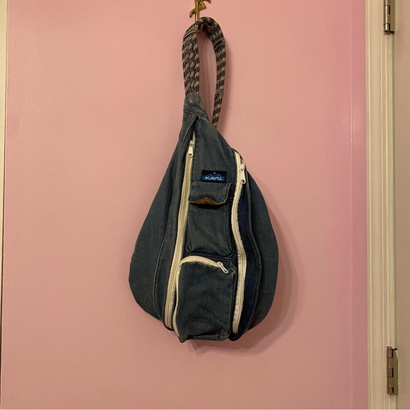 KAVU Denim Blue Sling Backpack - Picture 1 of 6